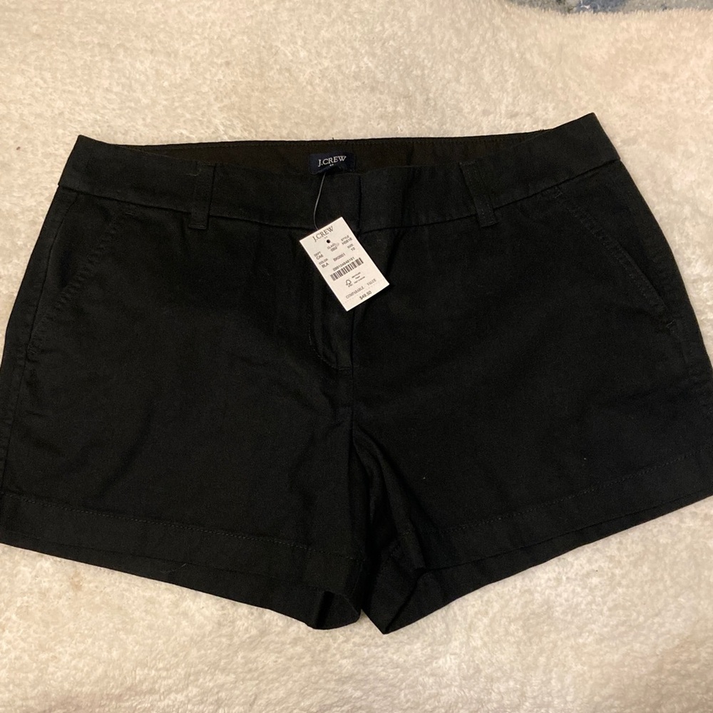 J. Crew Classic Black Women's Shorts size 10 NWT